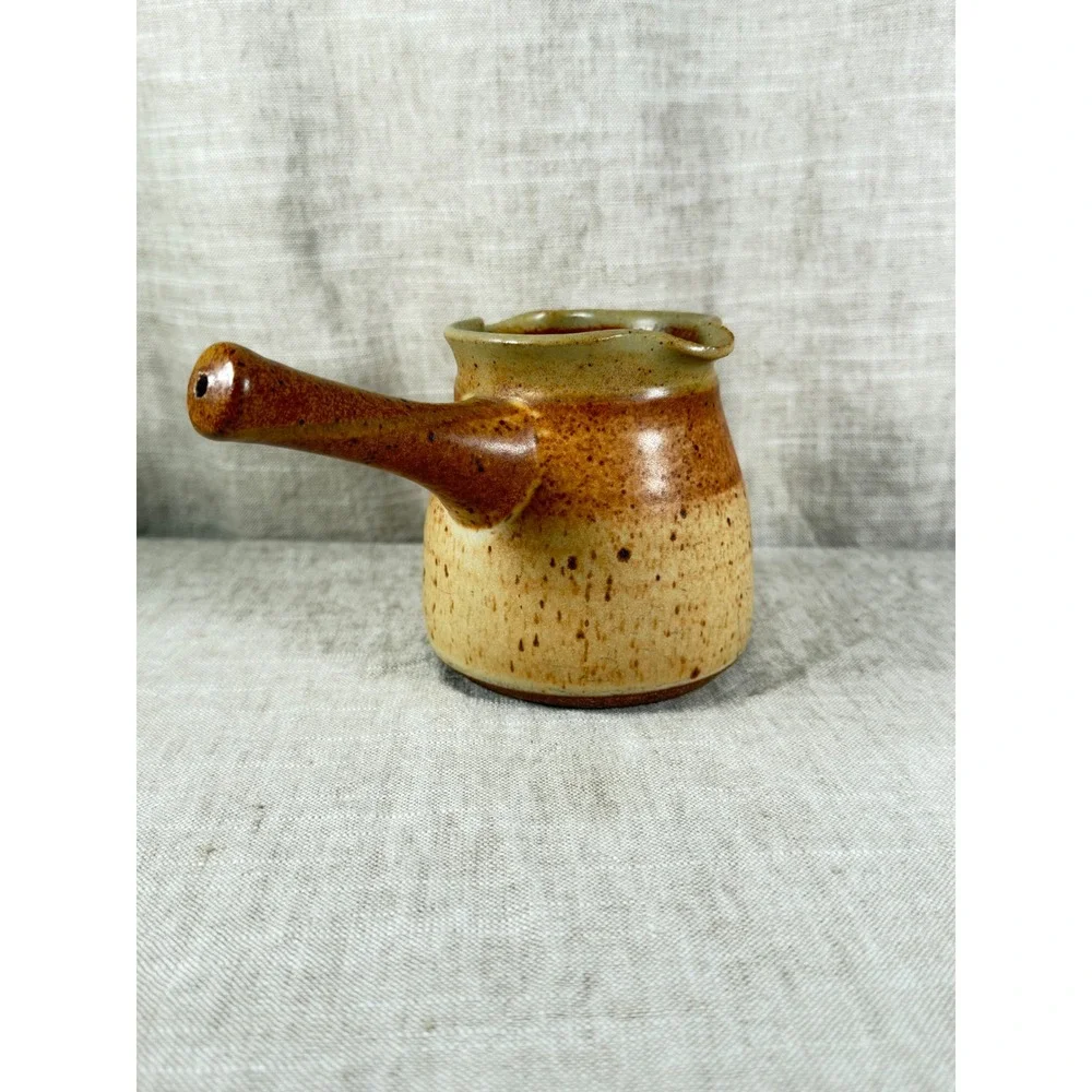 Signed Studio Pottery Butter Warmer Attributed to Tom Coleman